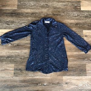 VINTAGE SEQUIN LONG SLEEVE TOP